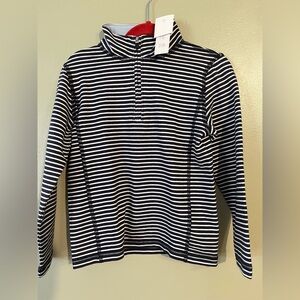 Crew Cuts Performance Striped Kids Long Sleeve Shirt Biys Size 4/5 NWT